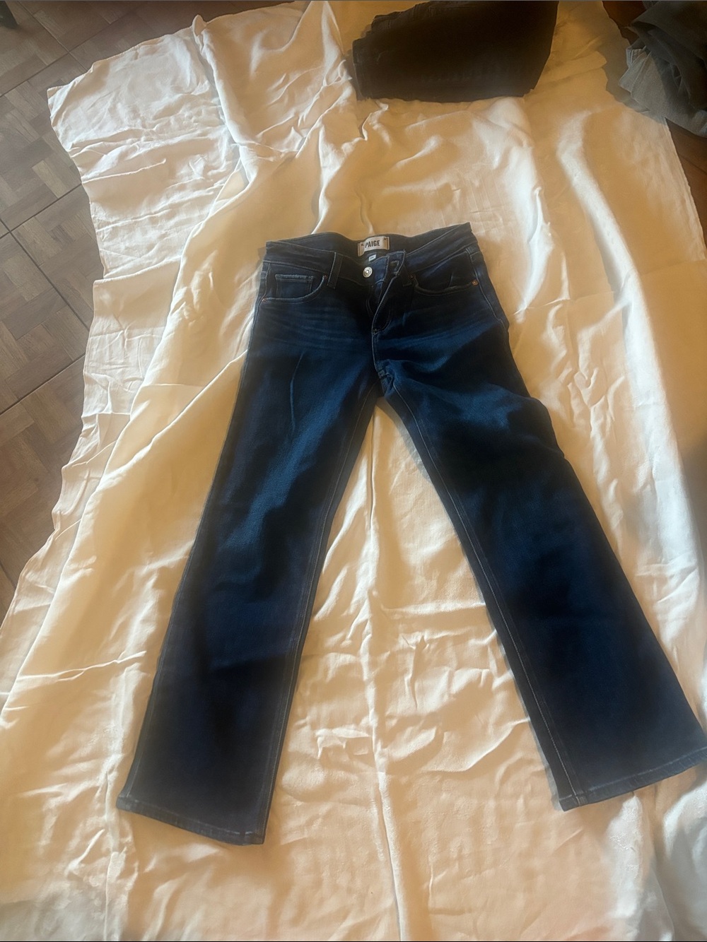PAIGE Men's Dark Blue Bootcut Jeans